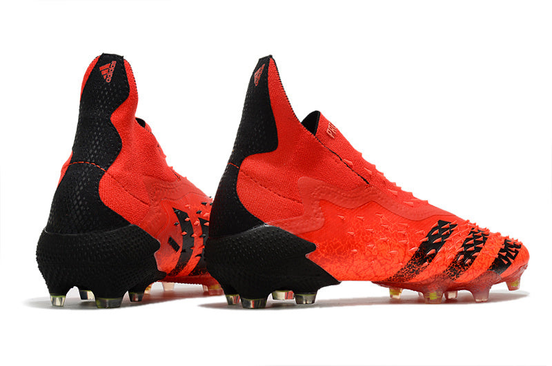 Chuteira Campo ADIDAS Predator Freak+ FG Meteorite Vermelho - Preto