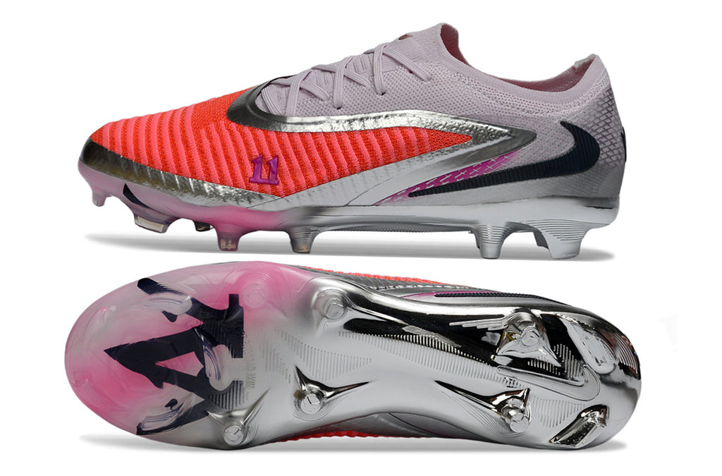 Chuteira Campo NIKE Phantom 6 Elite Low FG Alexia Putellas Vermelho - Prata