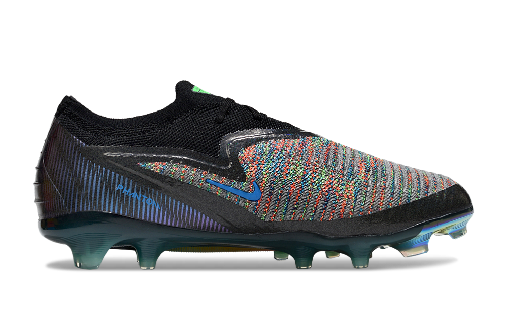 Chuteira Campo NIKE Phantom 6 Elite Low FG EA SPORTS Preto - Verde