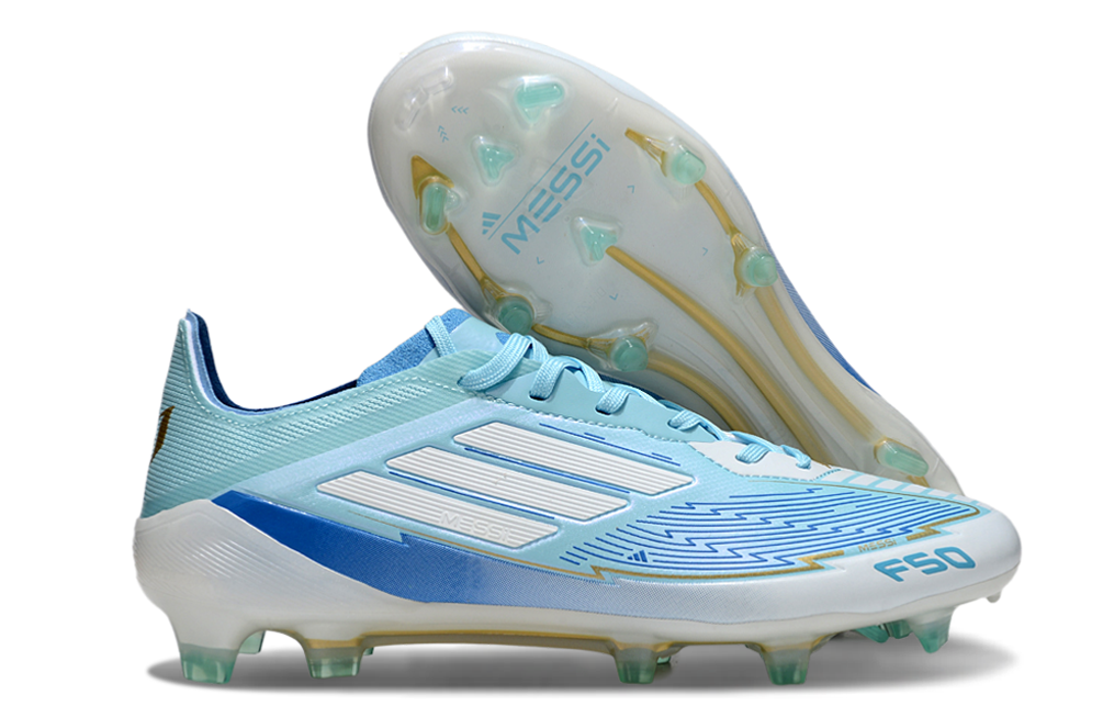 Chuteira Campo ADIDAS F50 Elite LL FG Azul - Branca