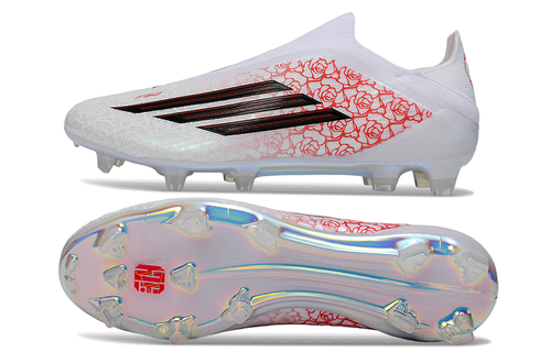Chuteira Campo ADIDAS F50 Elite LL FG Lamine Yamal Branco - Vermelho