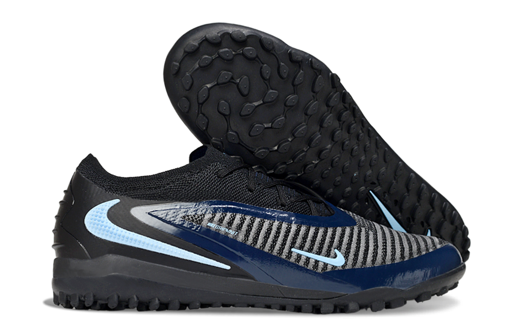 Chuteira Society Nike Phantom ReactX 6 Elite Shadow Preto - Azul