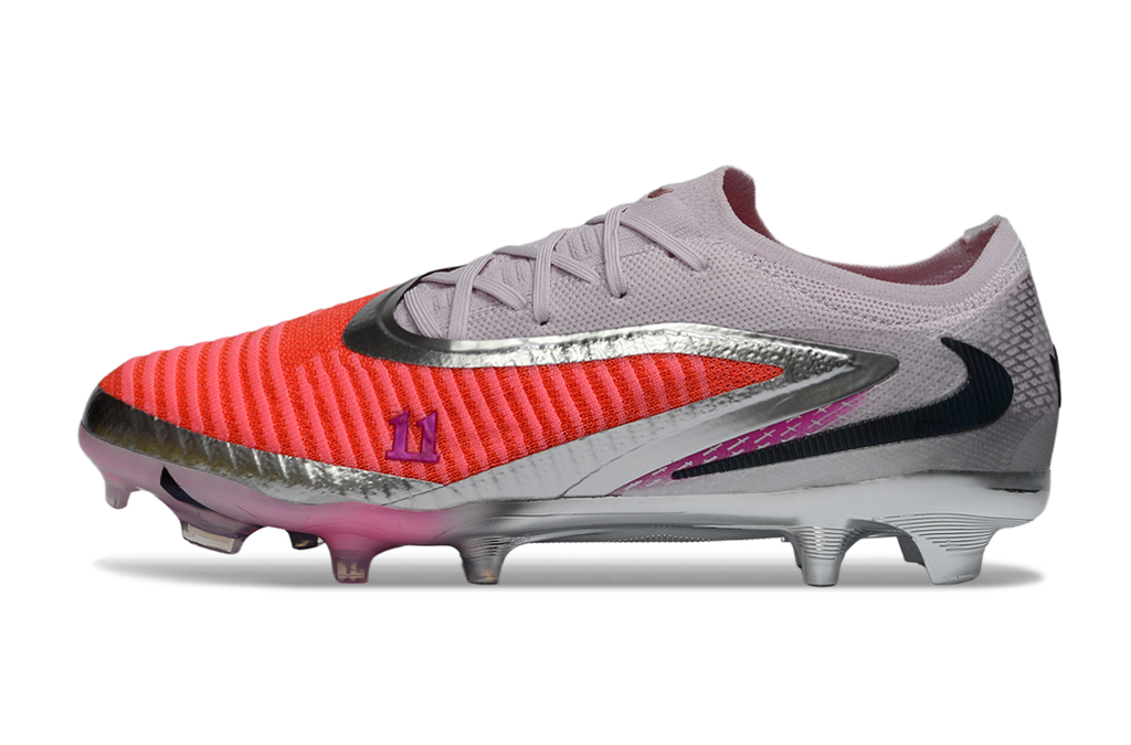 Chuteira Campo NIKE Phantom 6 Elite Low FG Alexia Putellas Vermelho - Prata
