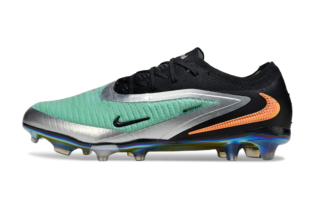 Chuteira Campo NIKE Phantom 6 Elite Low FG Next Generation Preto - Verde