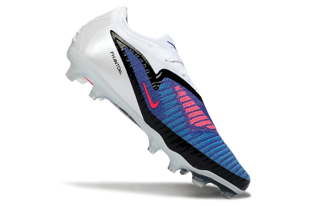 Chuteira Campo NIKE Phantom 6 Elite Low AG Attack Azul - Branco