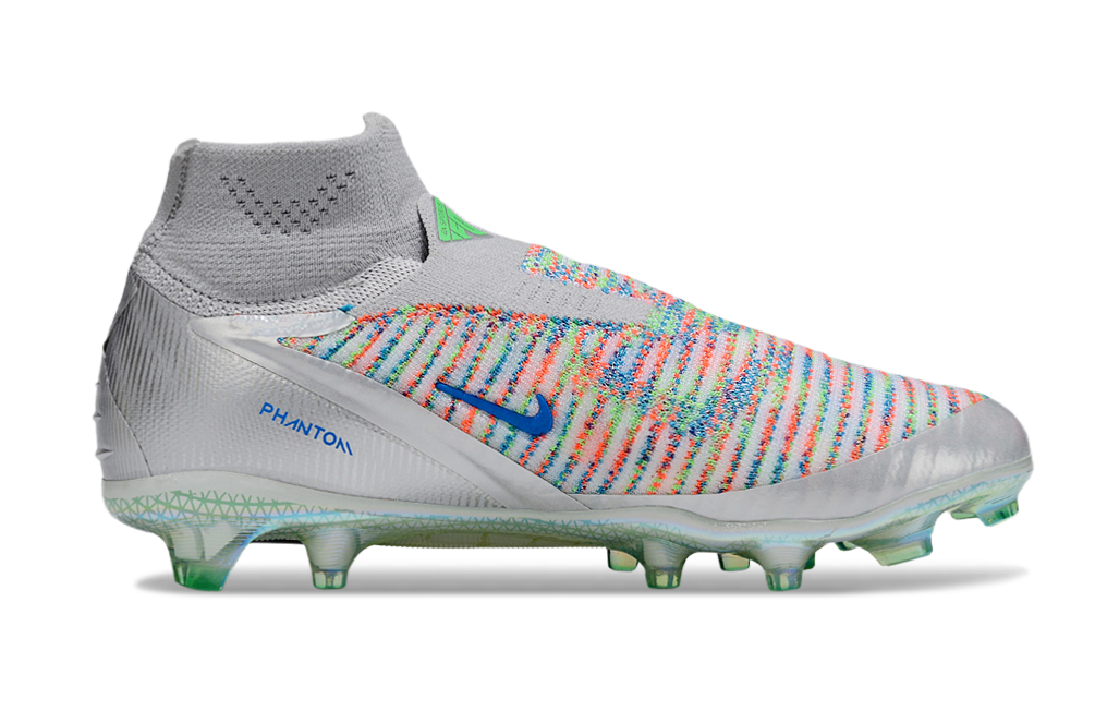 Chuteira Campo Nike Phantom 6 Elite High FG EA SPORTS Cinza