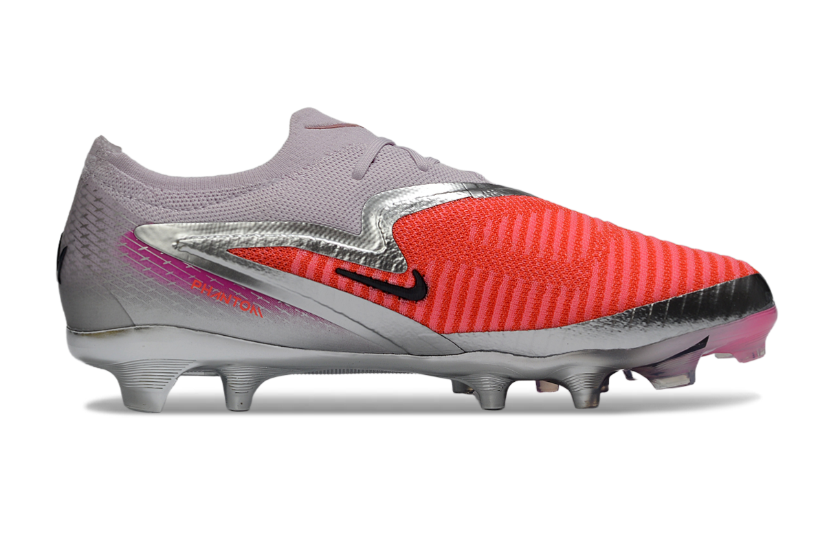 Chuteira Campo NIKE Phantom 6 Elite Low FG Alexia Putellas Vermelho - Prata