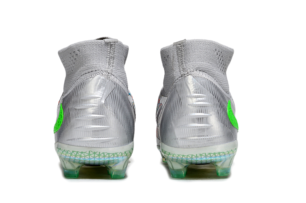 Chuteira Campo Nike Phantom 6 Elite High FG EA SPORTS Cinza