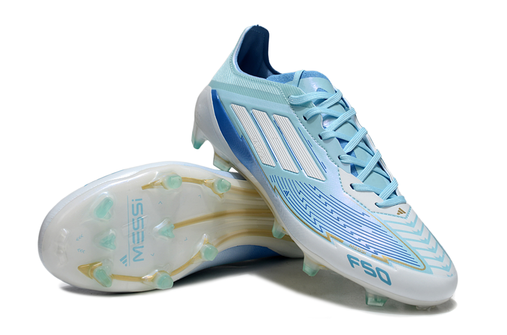Chuteira Campo ADIDAS F50 Elite LL FG Azul - Branca
