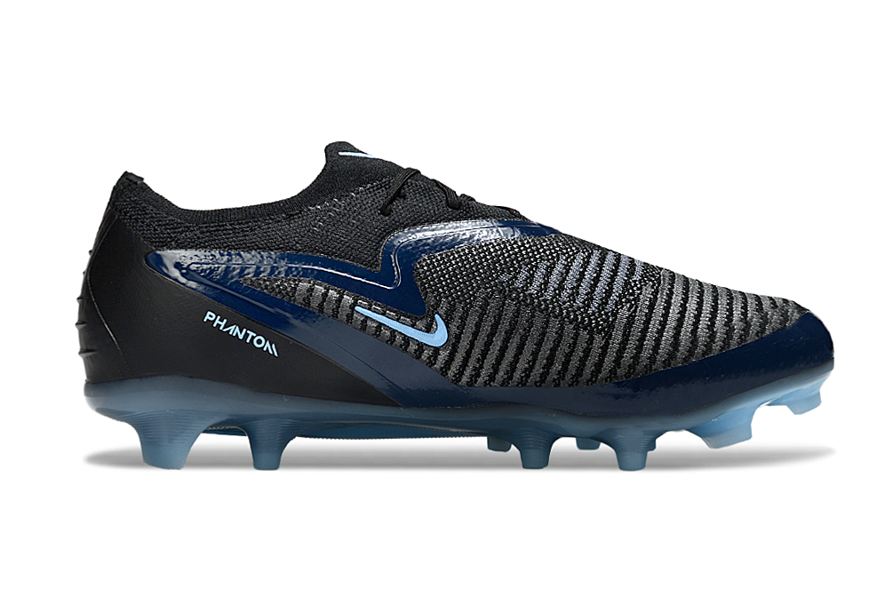 Chuteira Campo NIKE Phantom 6 Elite Low FG Shadow Pack Preto - Azul