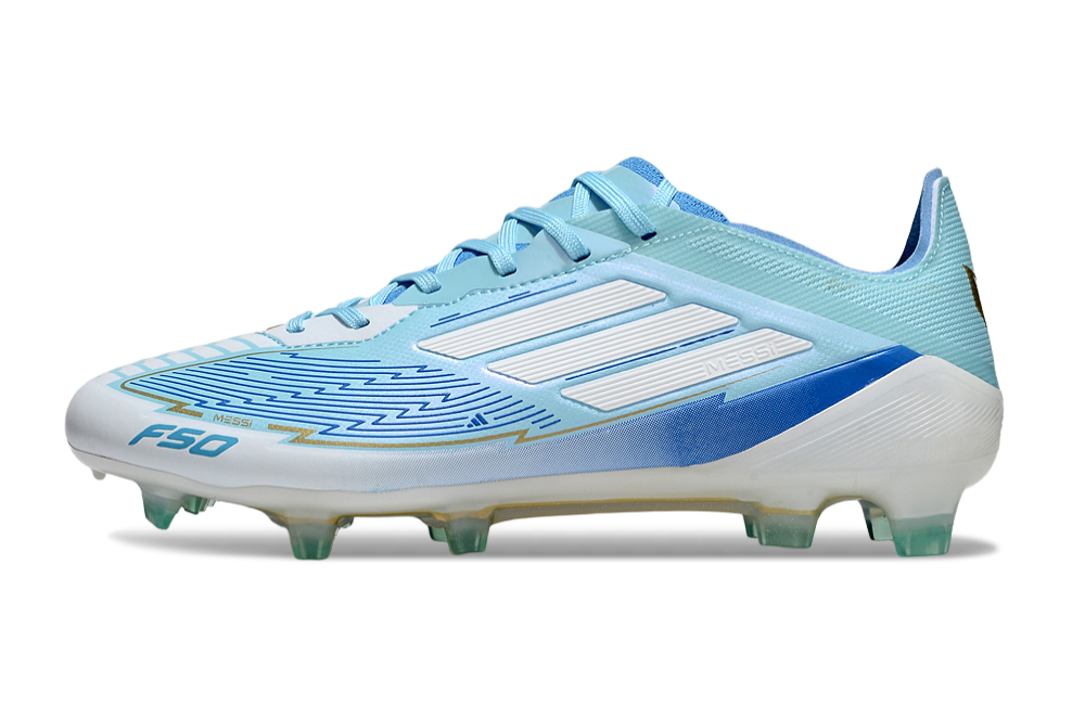 Chuteira Campo ADIDAS F50 Elite LL FG Azul - Branca