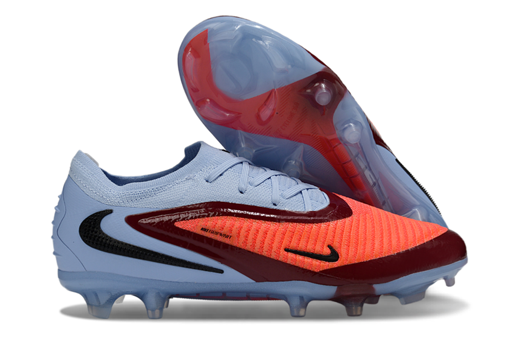 Chuteira Campo NIKE Phantom 6 Elite Low FG Scary Good Vermelho - Roxo