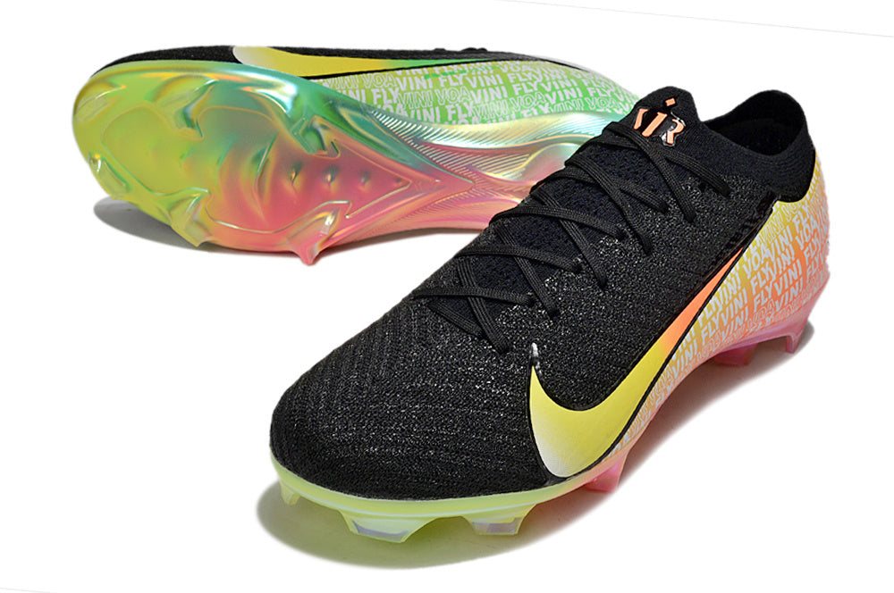 Chuteira Campo NIKE Air Zoom Mercurial Vapor 16 Elite FG Vini Jr - Preta