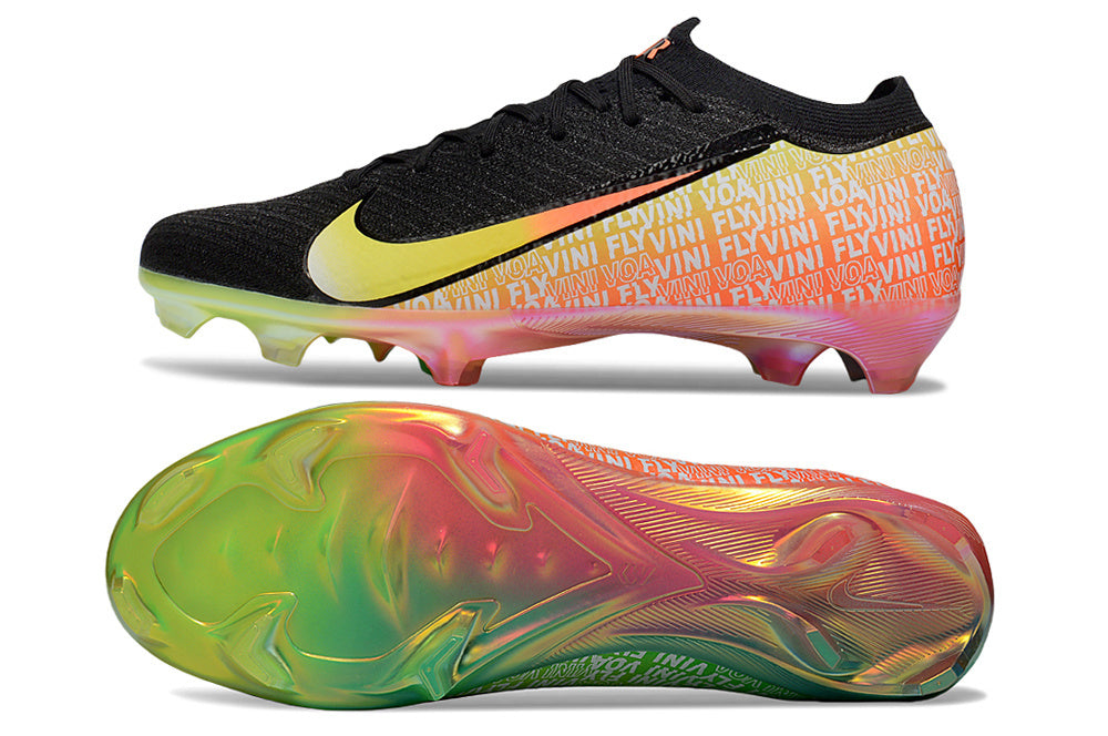 Chuteira Campo NIKE Air Zoom Mercurial Vapor 16 Elite FG Vini Jr - Preta